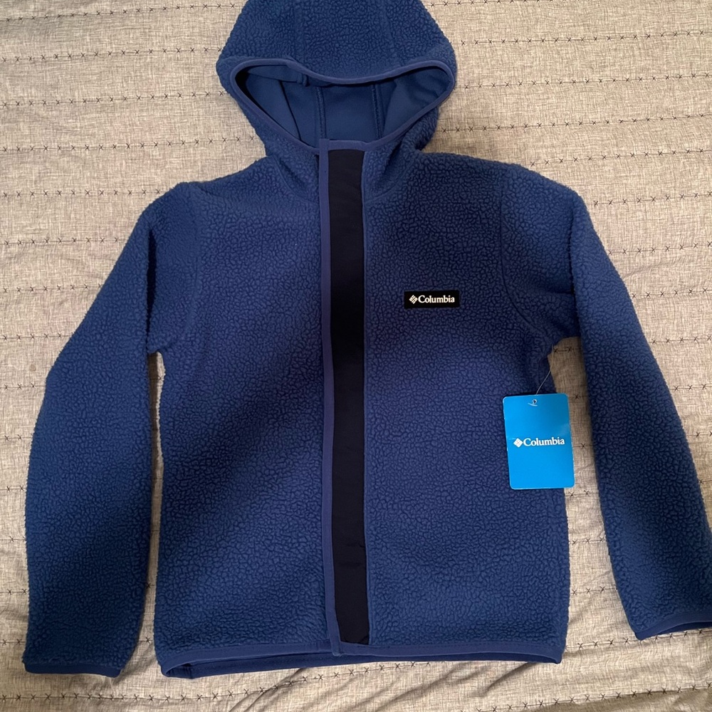 Columbia Navy Hooded Fleece Jacket - NWT